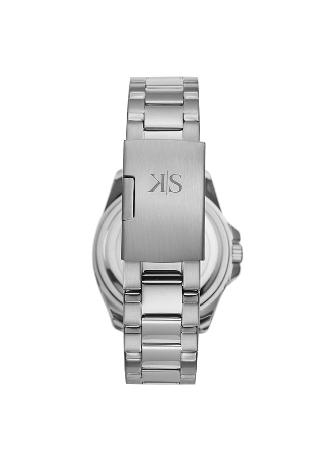 Color_BlackDial with green/Black bezel + Silver