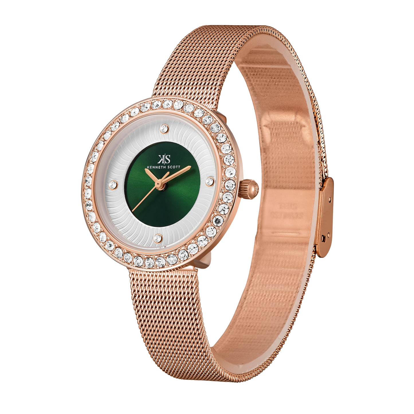 Color_Green/White+Rose Gold