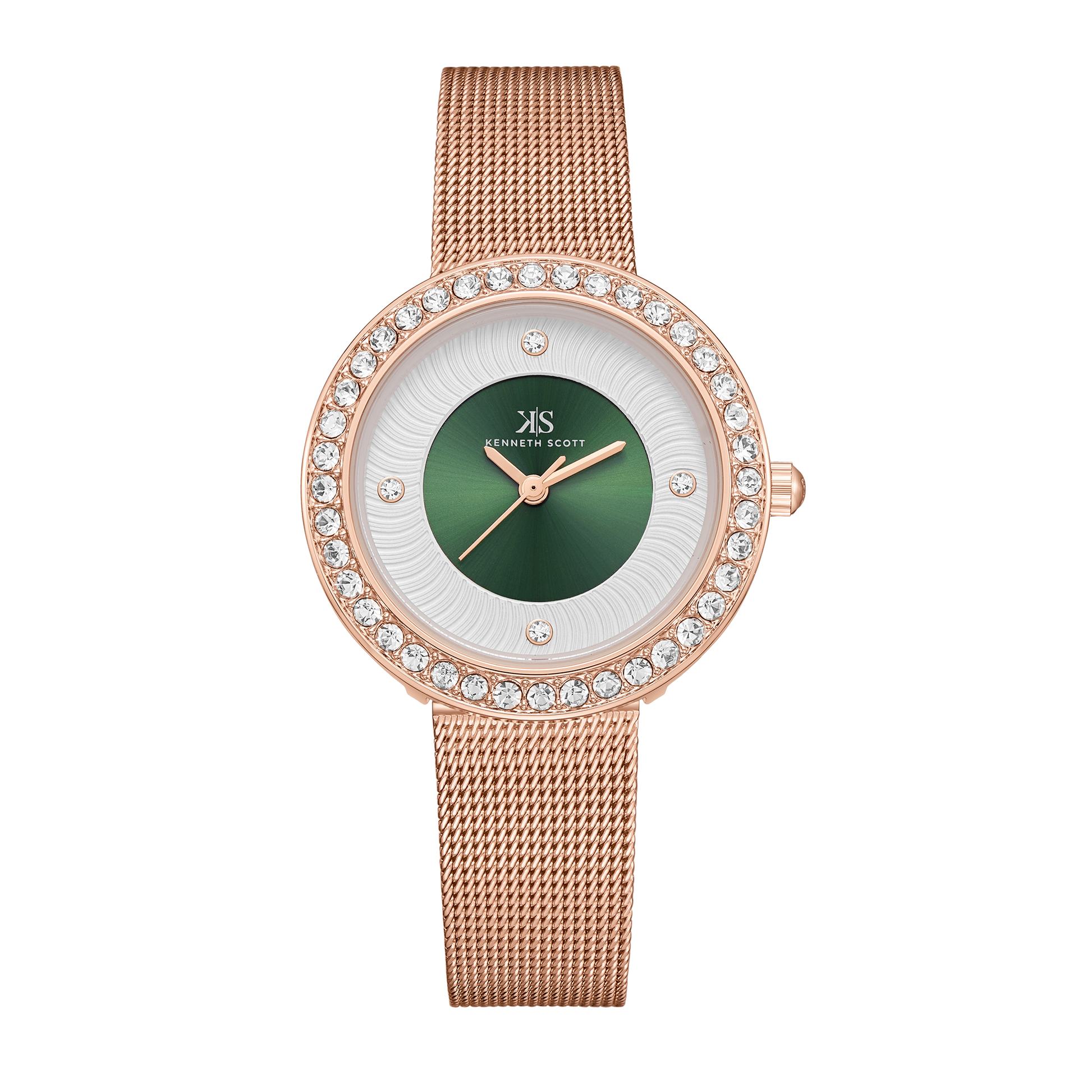 Color_Green/White+Rose Gold