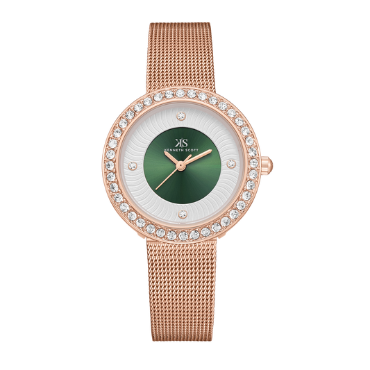 Color_Green/White+Rose Gold