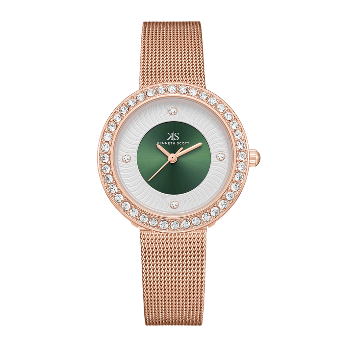Color_Green/White+Rose Gold