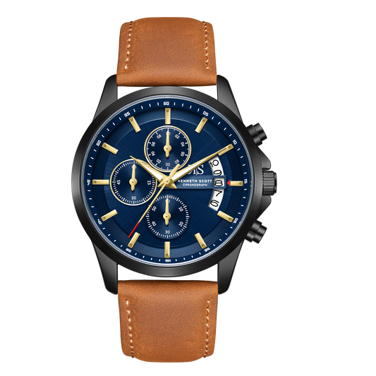 Color_Blue +Brown Leather